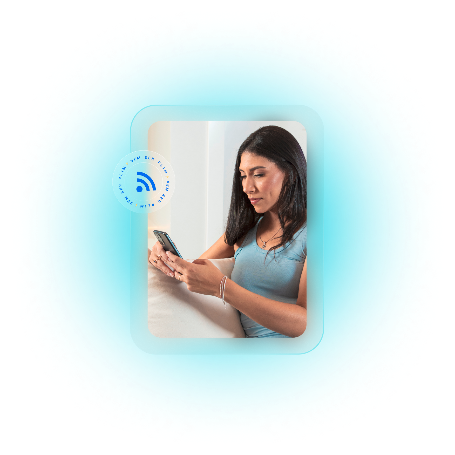 Pessoa usando celular